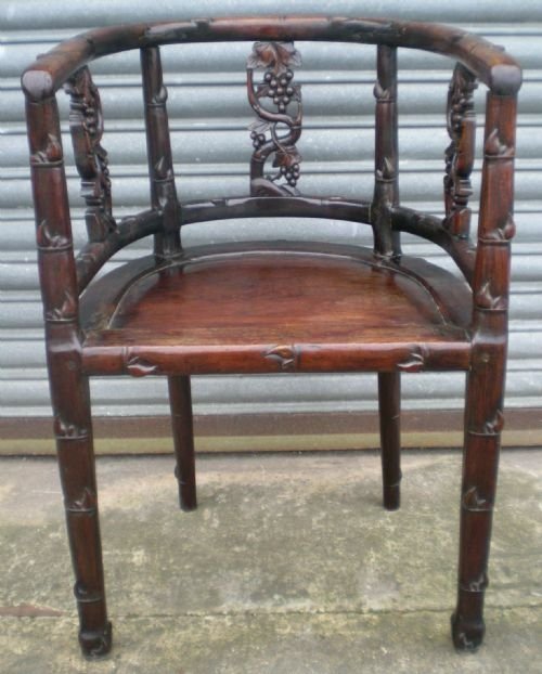 Oriental Padouk Desk Armchair